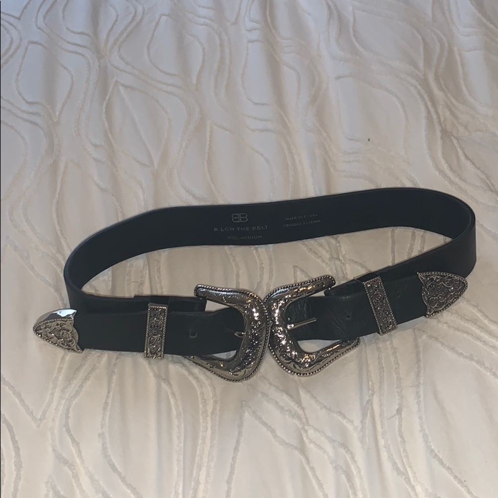 Genuine Leather Double Buckle Belt
